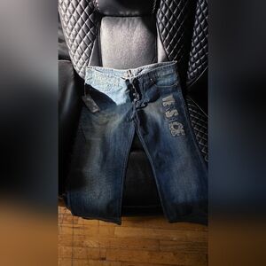 Versace Men's Dark Blue Skinny Jeans